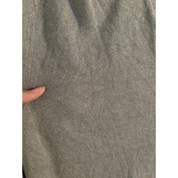 Banana Republic Sweater Men's Medium Silk Cashmere Blend Brown V Neck Pullover - Picture 5 of 8